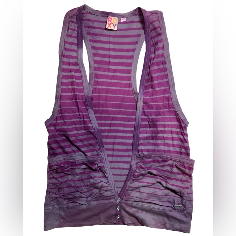 Roxy Maxxed Out Tie-Dye Vest *Vintage Y2K